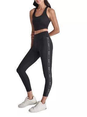 DKNY SPORT black logo leggings size small BNWT